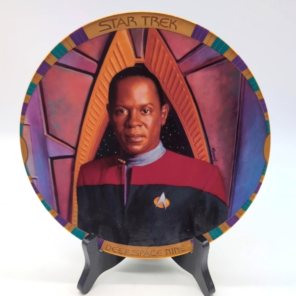 Star Trek Deep Space Nine Collector's Plate Benjamin Sisko 1300D